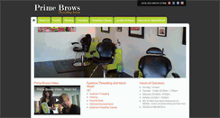 Desktop Screenshot of primebrows.com