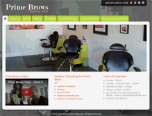 Tablet Screenshot of primebrows.com